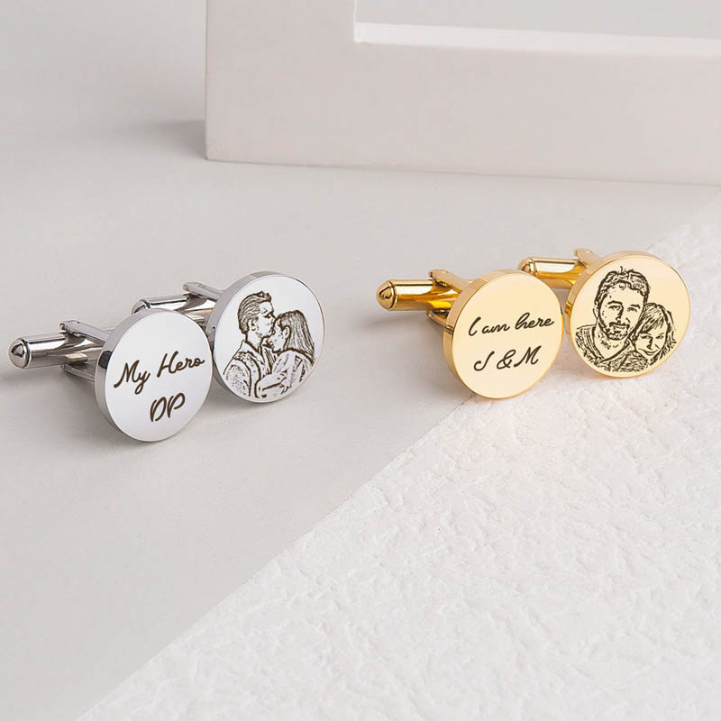 Men'S Grooming For Engagement - Personalized Cuflinks for Wedding Engagement, Custom