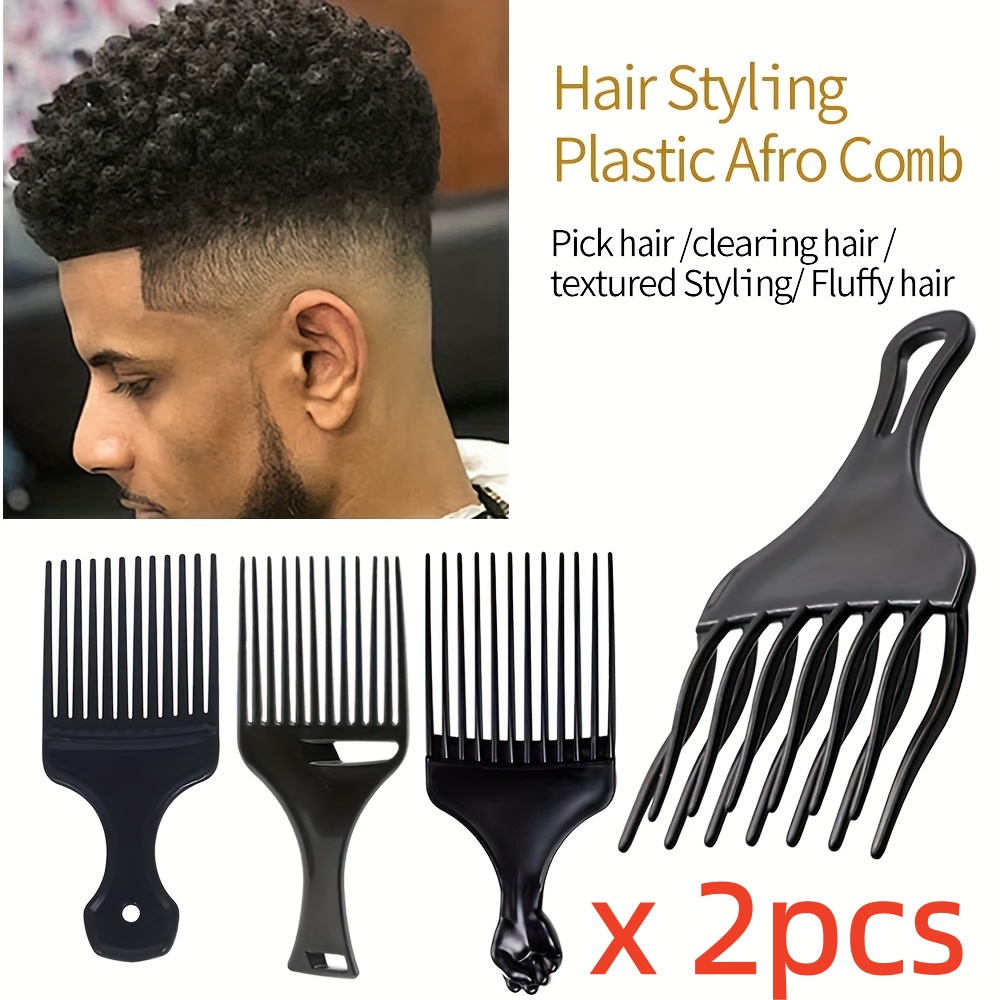 Men'S Grooming Salon - 2pcs/pack Professional Barber Hair Styling Afro