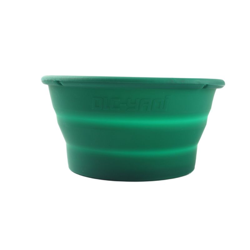 Shaving Bowl Soap - Yaqi Green Color Collapsible Silicone Shaving