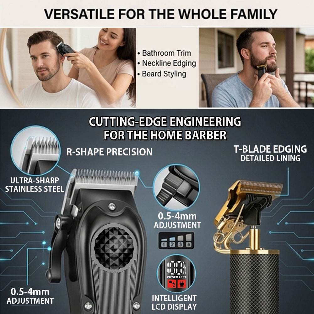 Professional Hair Clippers wit - Men'S Grooming Essentials recension och pris