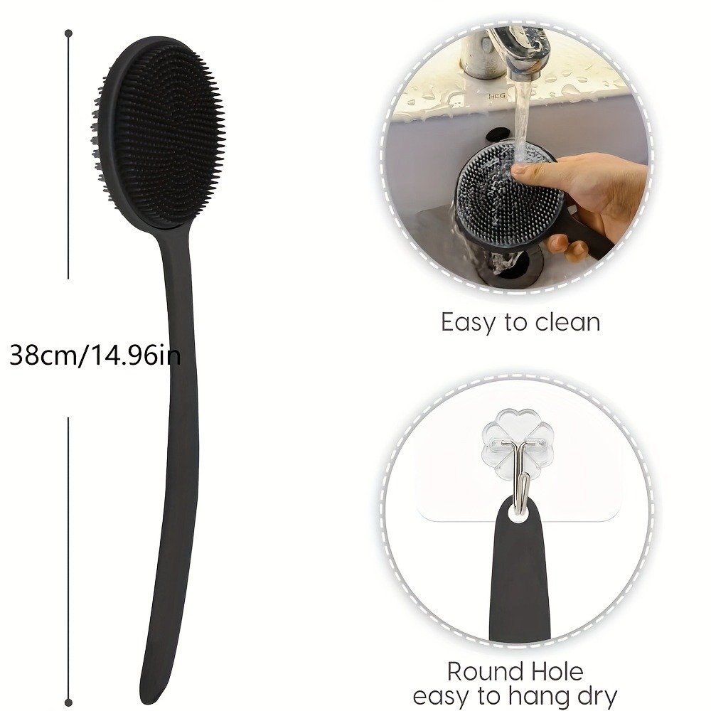 Silicone Back Scrubber Brush f - Exfoliating Scrub Mens recension och pris