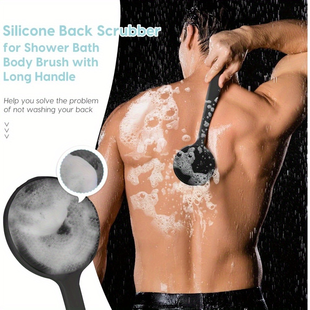 Silicone Back Scrubber Brush f - Exfoliating Scrub Mens recension och pris