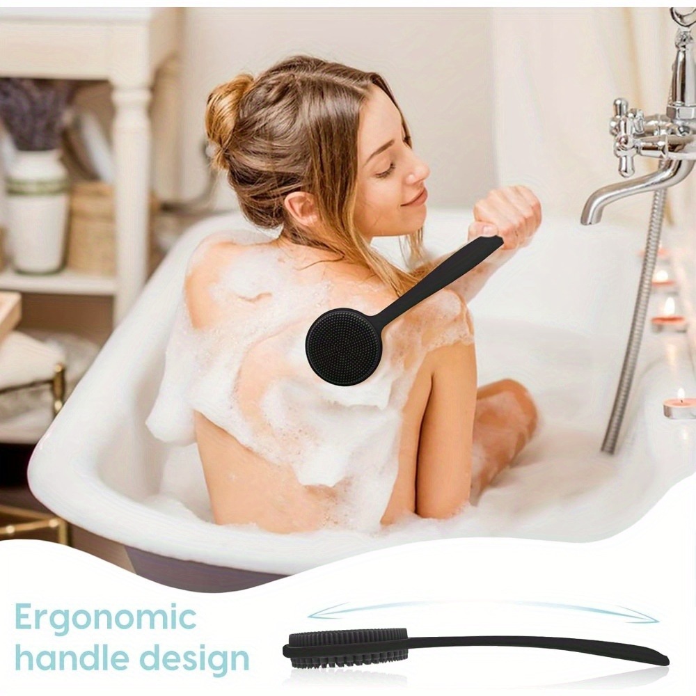 Silicone Back Scrubber Brush f - Exfoliating Scrub Mens recension och pris