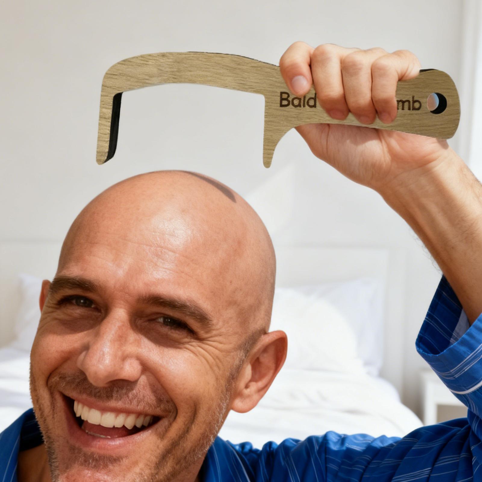 Bald Man Comb Funny Prank Groo - Men'S Grooming Product recension och pris