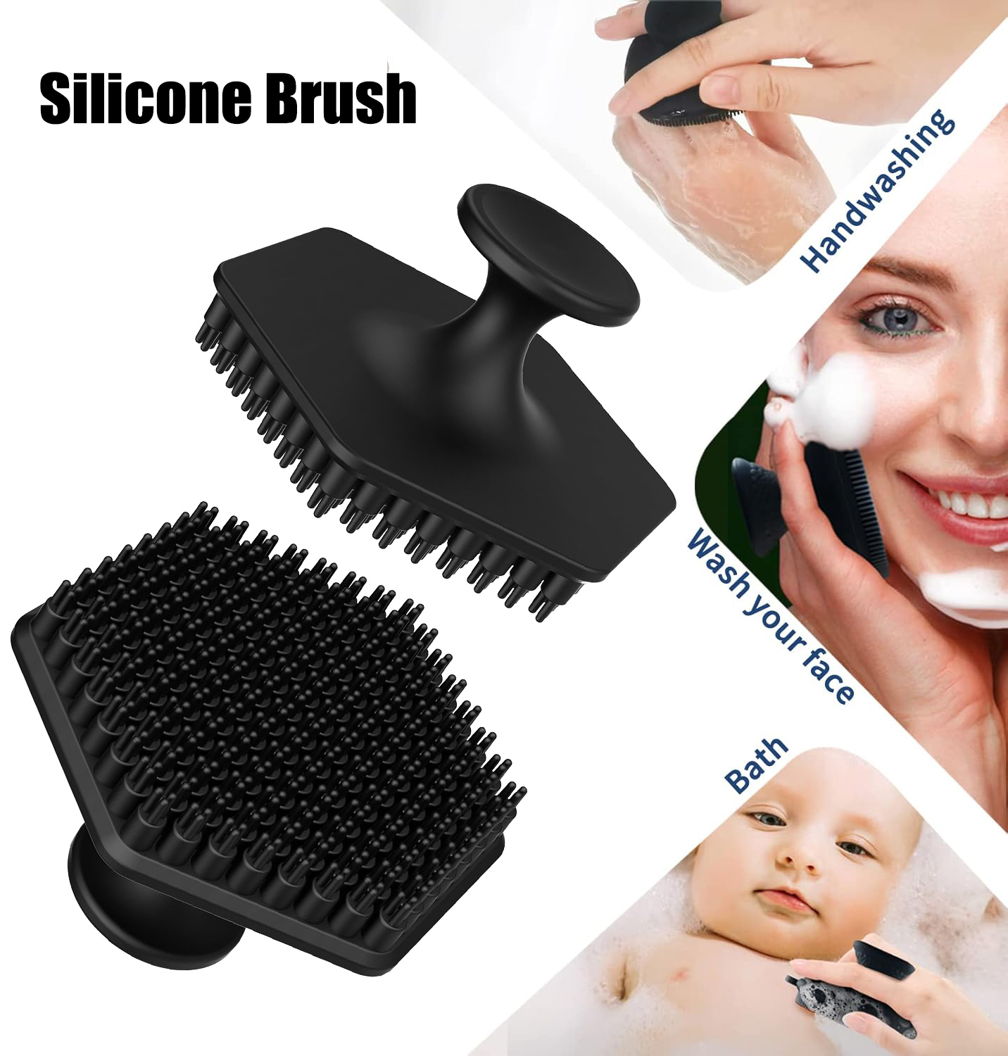 Silicone Face Scrubber for Men - Exfoliating Scrub Mens recension och pris