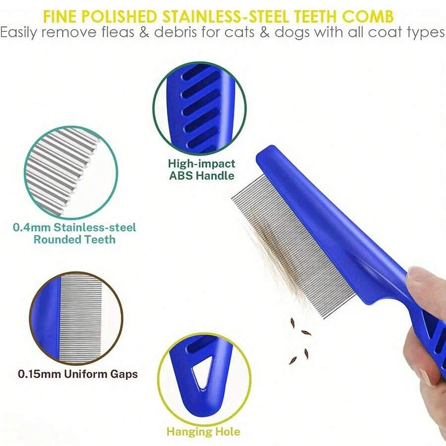 4Pcs/6Pcs Pet Comb Flea Comb F - Comb Fine Tooth recension och pris