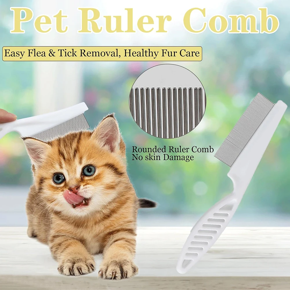 2-Pack Pet Flea Comb, Cat/Dog  - Comb Fine Tooth recension och pris