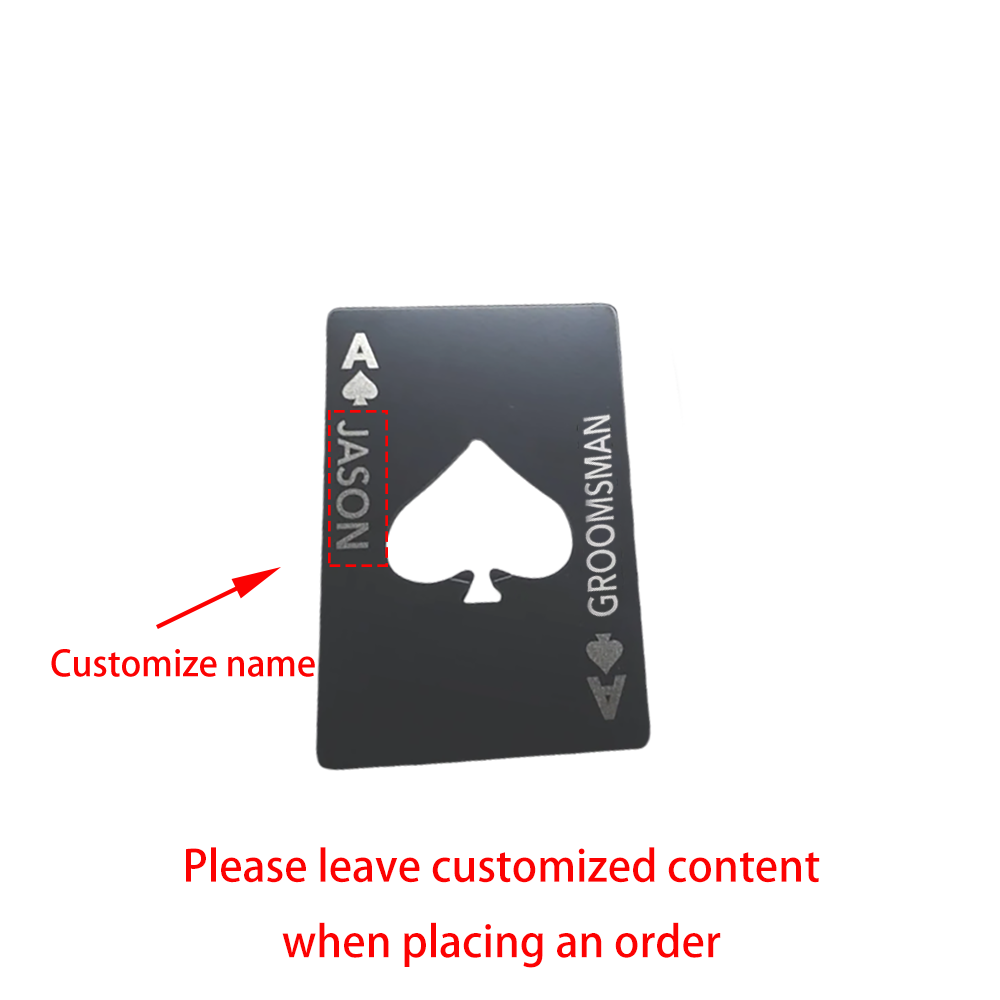Custom Ace of Spades Groomsmen - Men'S Grooming For Engagement recension och pris