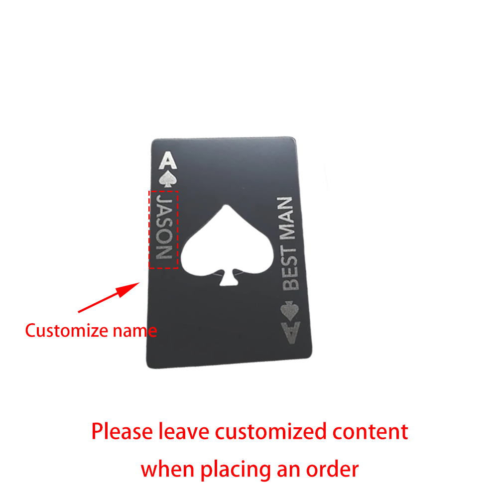 Custom Ace of Spades Groomsmen - Men'S Grooming For Engagement recension och pris