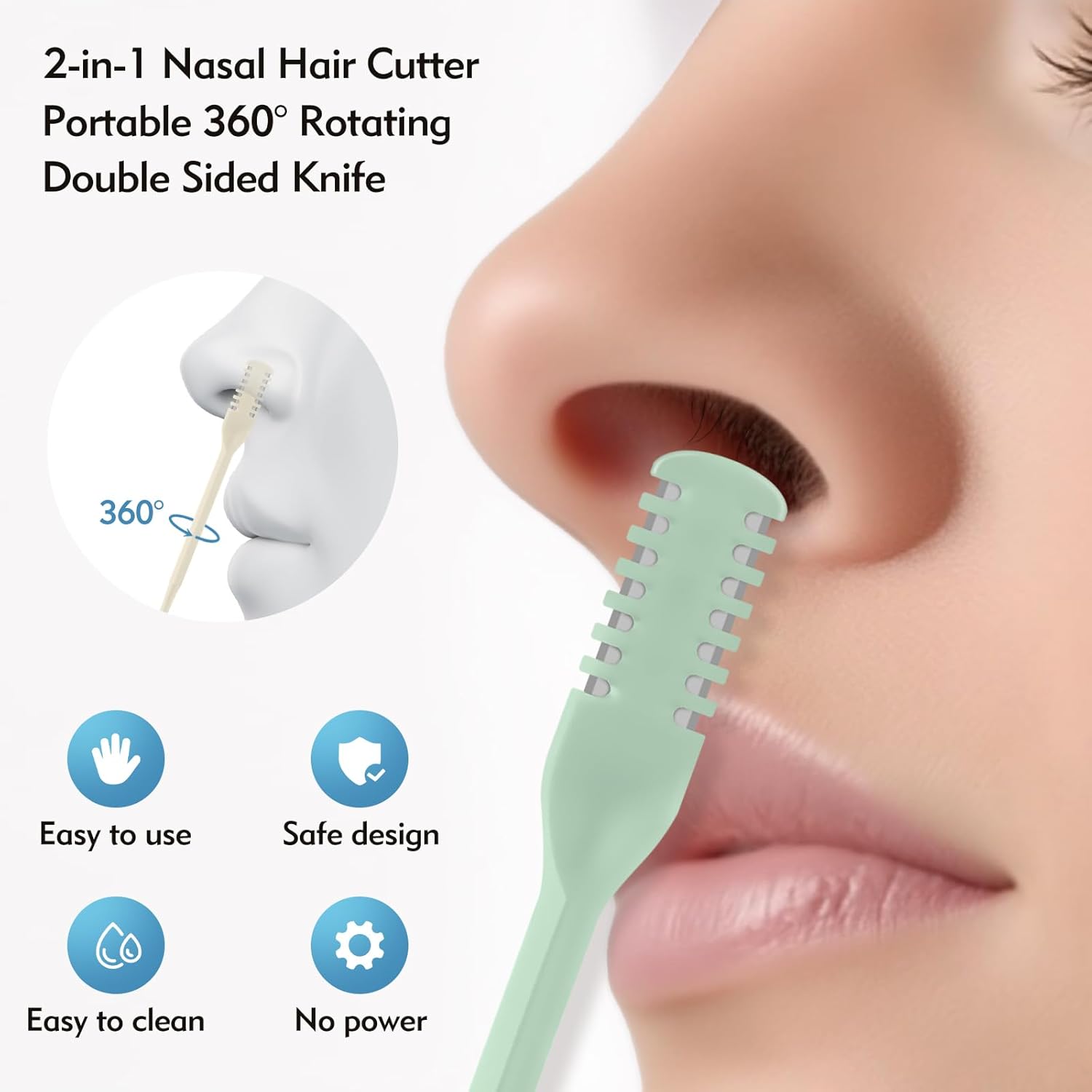 5/20/50Pcs 2-in-1 Nasal Cutter - Men'S Grooming Salon recension och pris