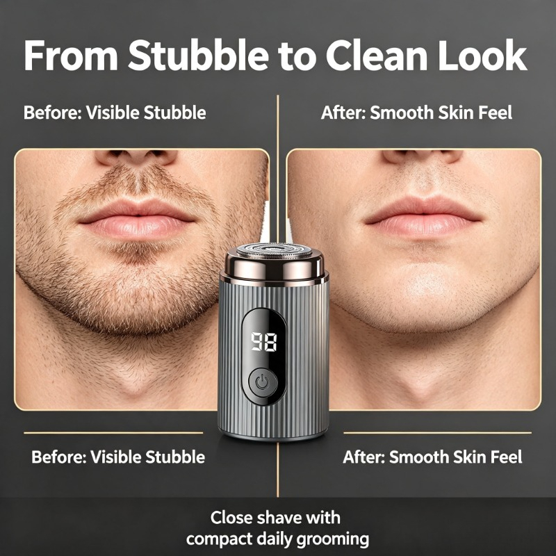 2026 Mini Electric Shaver Port - Men'S Grooming Razor Kit recension och pris