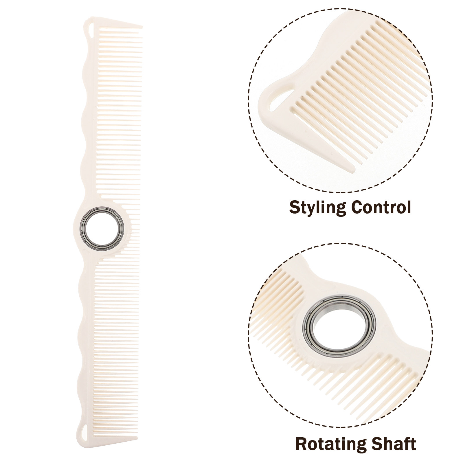 Rotatable Hair Comb for Barber - Comb Fine Tooth recension och pris