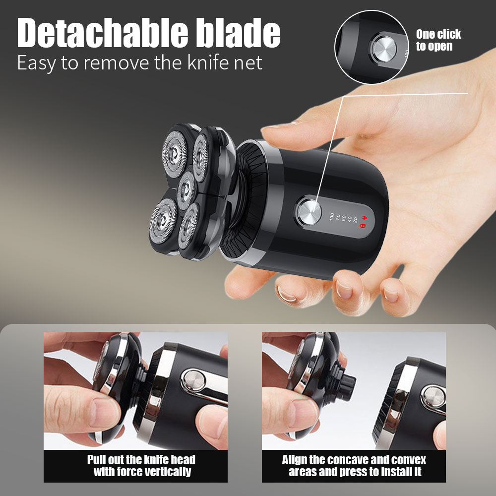 5-in-1 5 Heads Electric Shaver - Men'S Grooming Razor Kit recension och pris