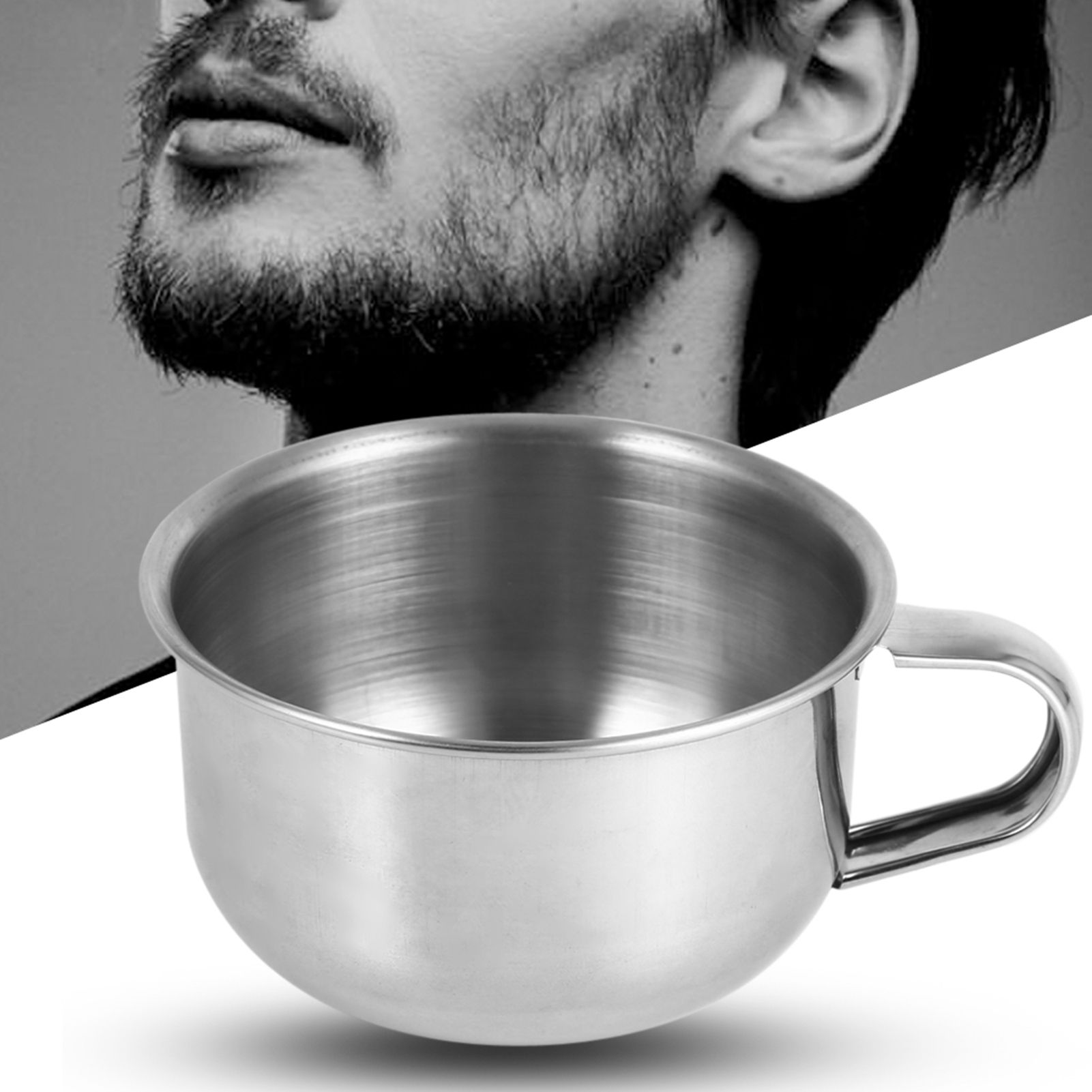 New Stainless Steel Metal Shav - Shaving Bowl Soap recension och pris