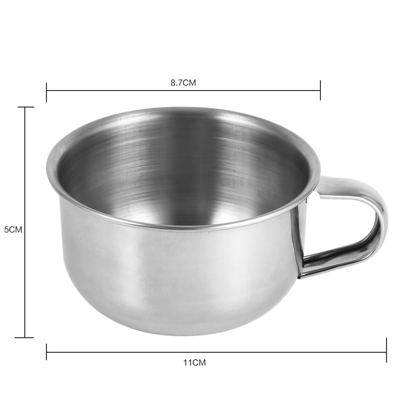 New Stainless Steel Metal Shav - Shaving Bowl Soap recension och pris