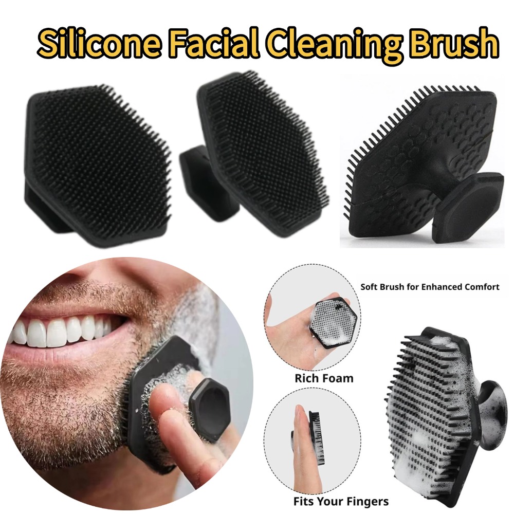 Silicone Facial Cleaning Brush - Exfoliating Scrub Mens recension och pris