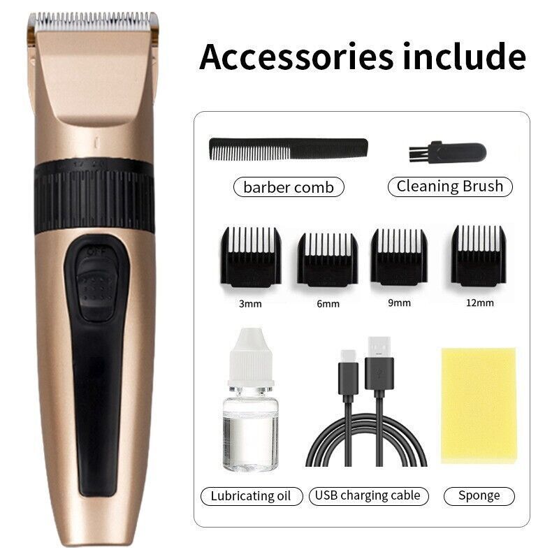 Professional Cordless Hair Cli - Men'S Grooming Salon recension och pris