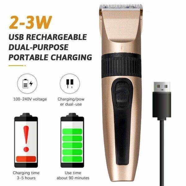 Professional Cordless Hair Cli - Men'S Grooming Salon recension och pris