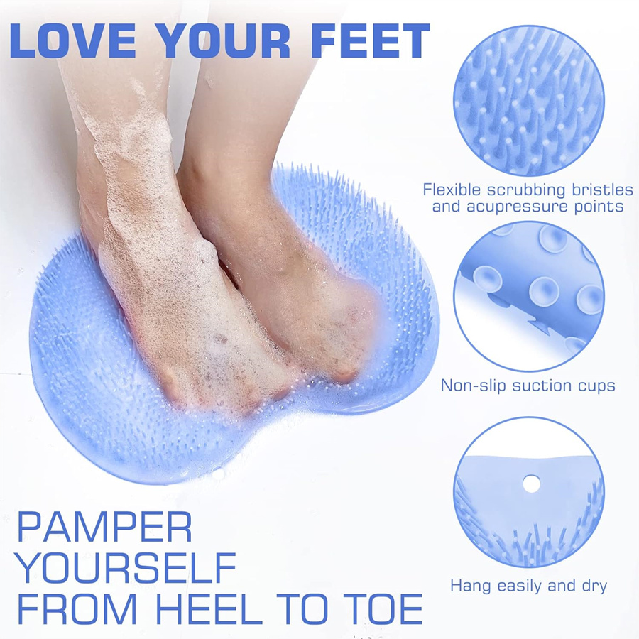 Shower Foot Scrubber Mat Back  - Exfoliating Scrub Mens recension och pris