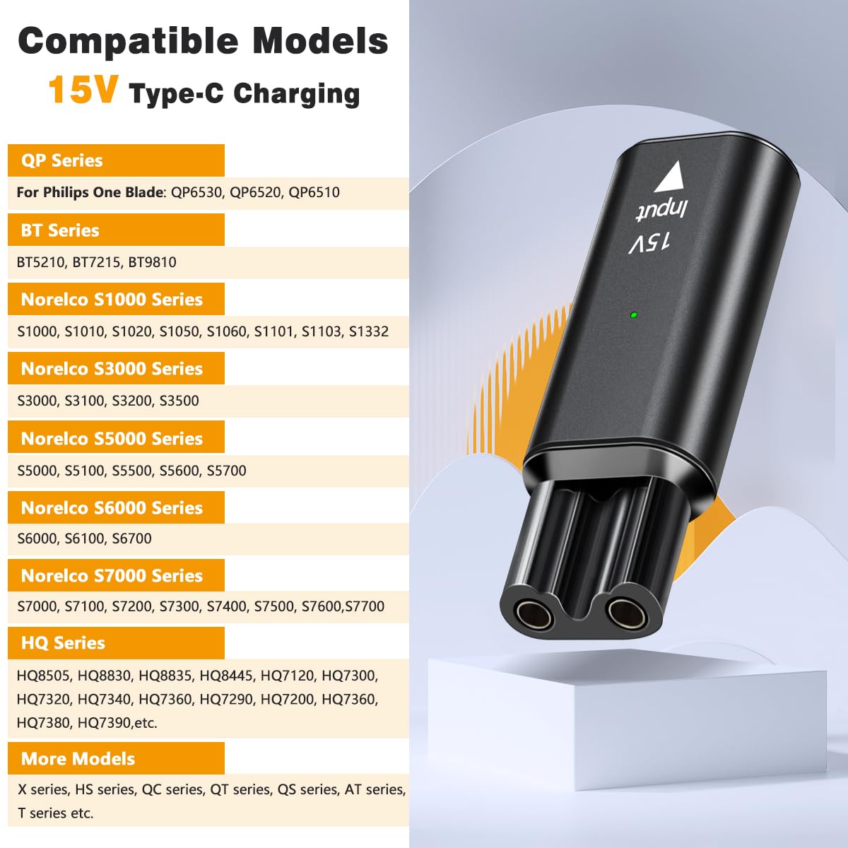 Brangdy 15V HQ8505 Type-C Shav - Men'S Grooming Trimmer recension och pris