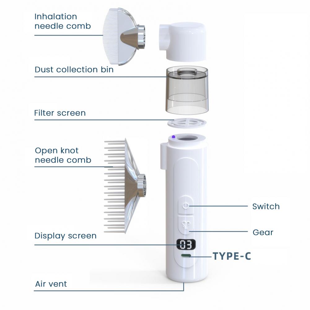 19cm Electric Louse Comb Wirel - Comb Fine Tooth recension och pris