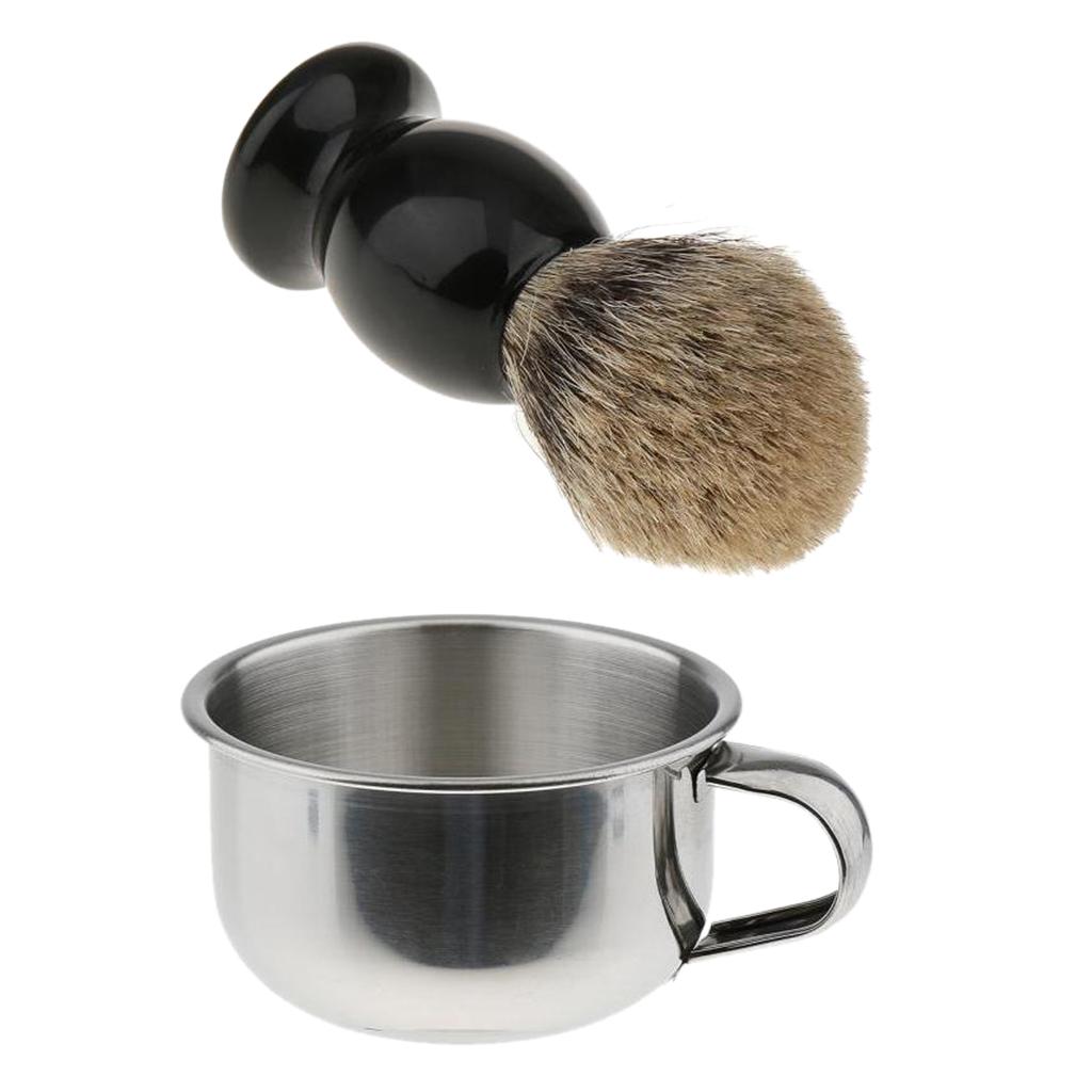 Shaving Brush Set with Shaving - Shaving Bowl Soap recension och pris