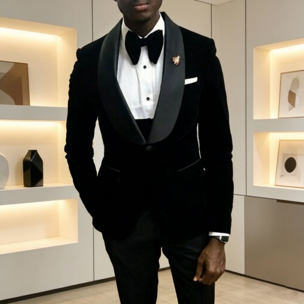 Velvet Slim Fit Suits for Men  - Men'S Grooming Studio recension och pris