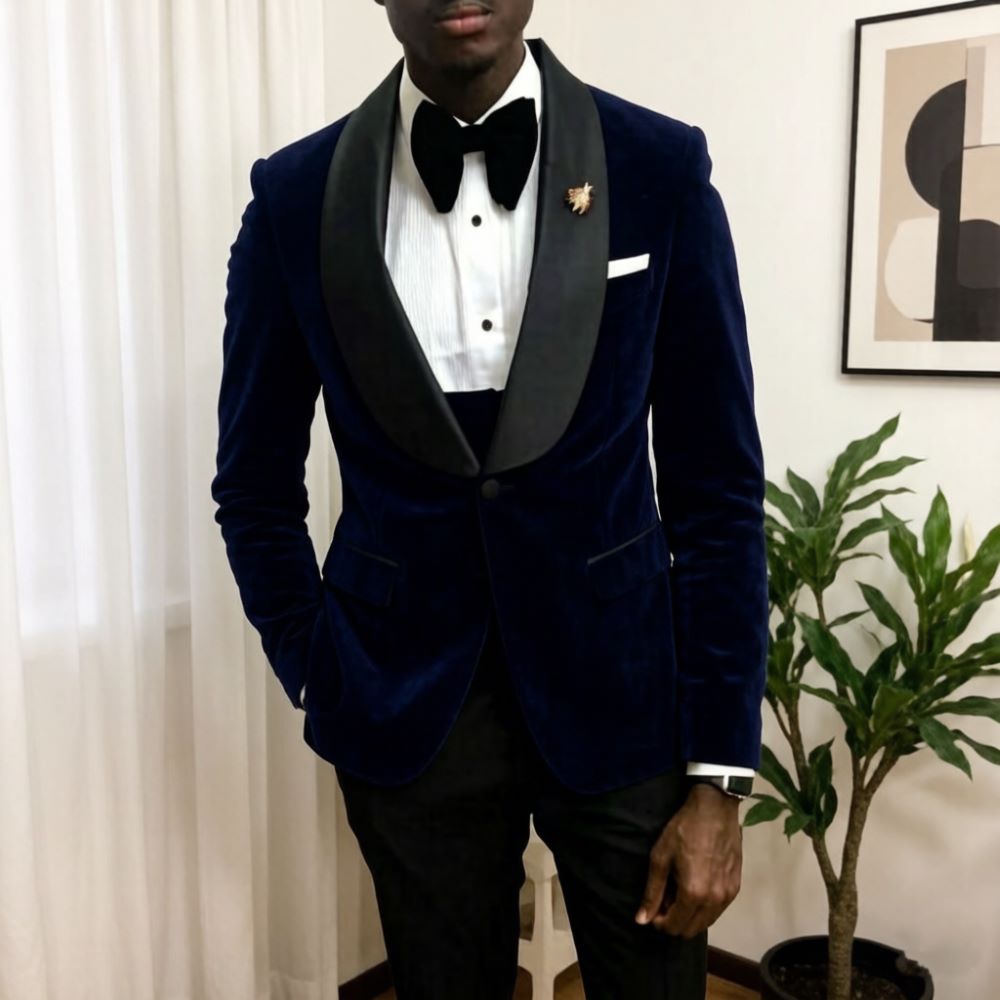 Velvet Slim Fit Suits for Men  - Men'S Grooming Studio recension och pris