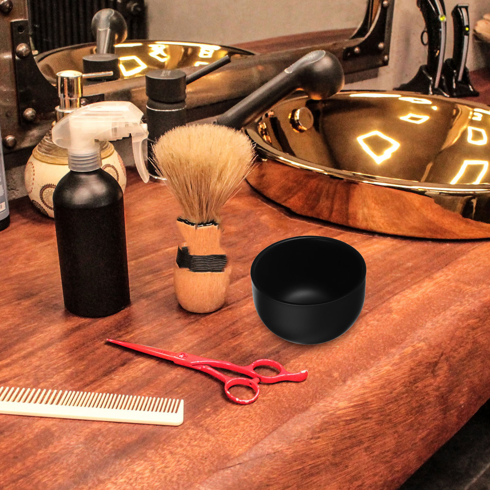 Black Mens Stainless Steel Sha - Shaving Bowl Soap recension och pris