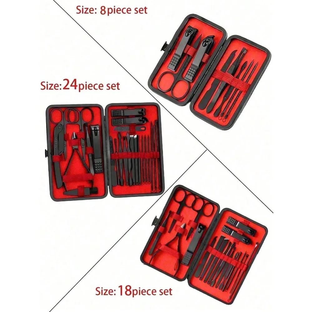 8/24pcs Professional Manicure  - Men'S Grooming Essentials recension och pris