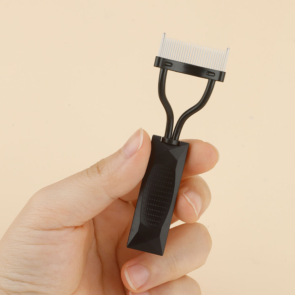 1pcs Curved Ultra-Fine Steel T - Comb Fine Tooth recension och pris