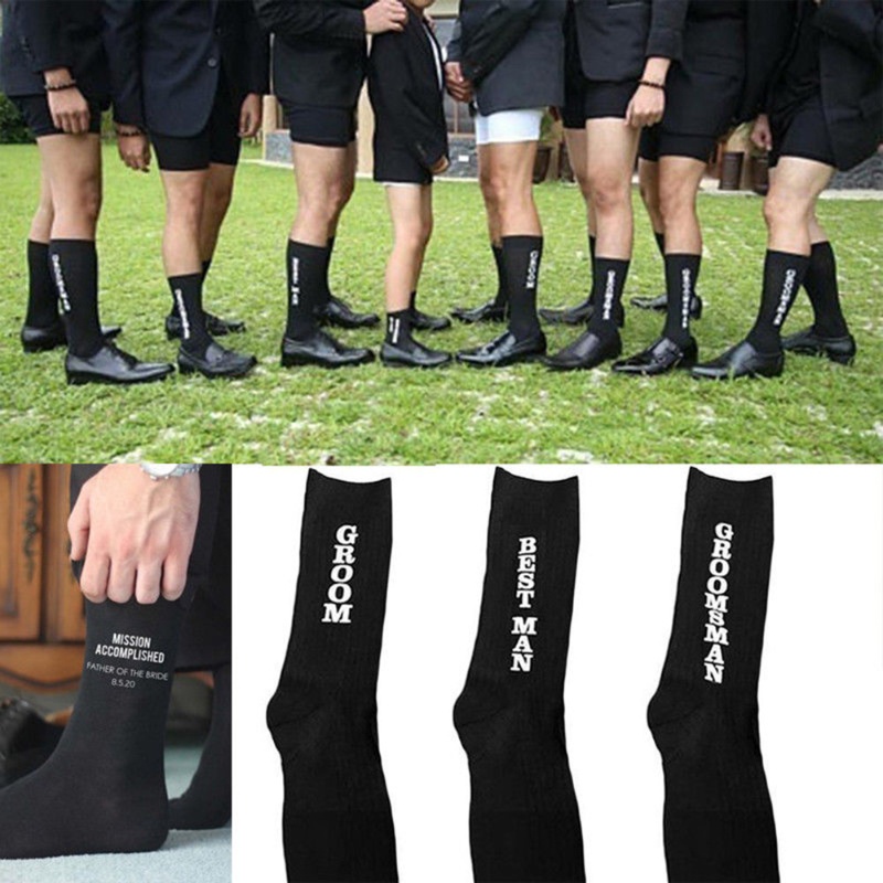 Wedding Socks Men Socks Groom  - Men'S Grooming Product recension och pris