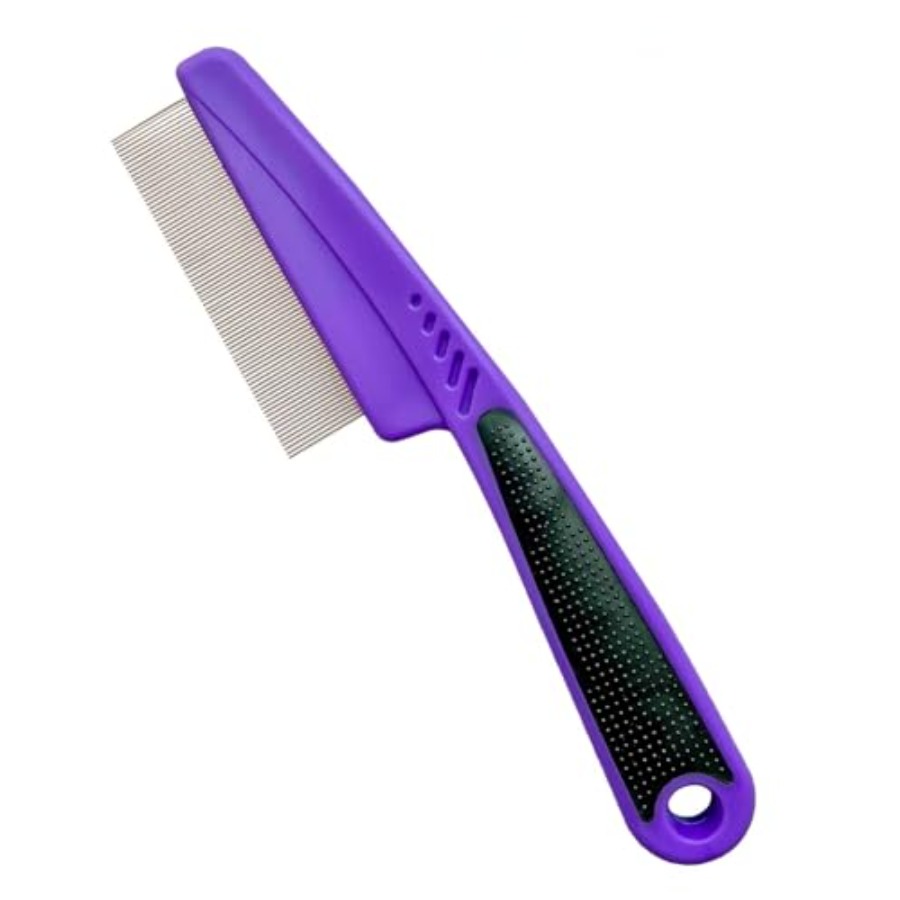 Flea Comb with Rubber Handle,  - Comb Fine Tooth recension och pris